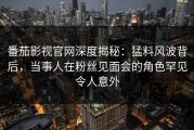 番茄影视官网深度揭秘：猛料风波背后，当事人在粉丝见面会的角色罕见令人意外